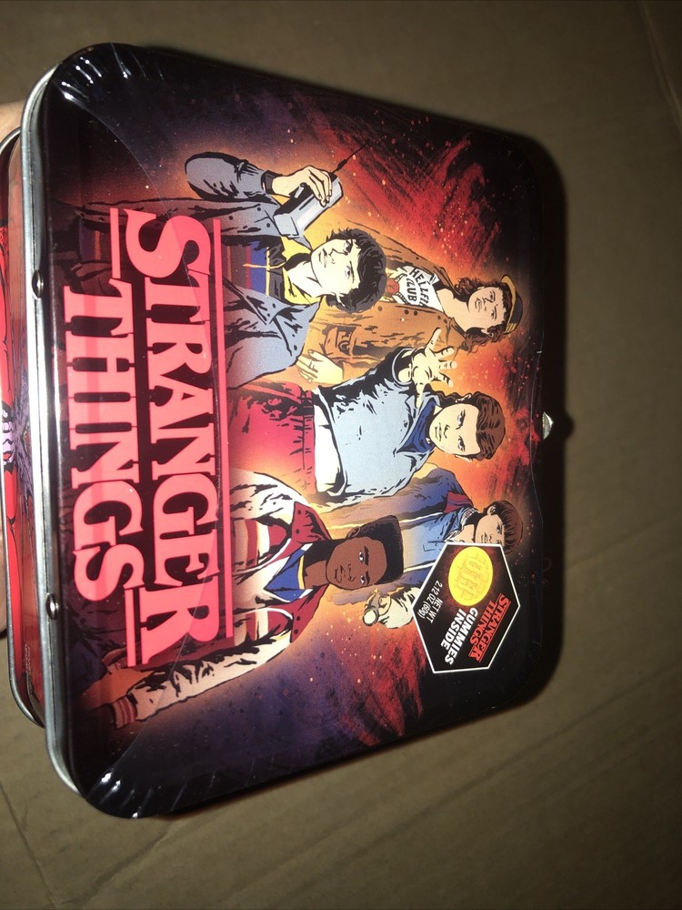 Stranger Things Mini Metal 5" Tin Lunchbox With Gummies Inside Netflix