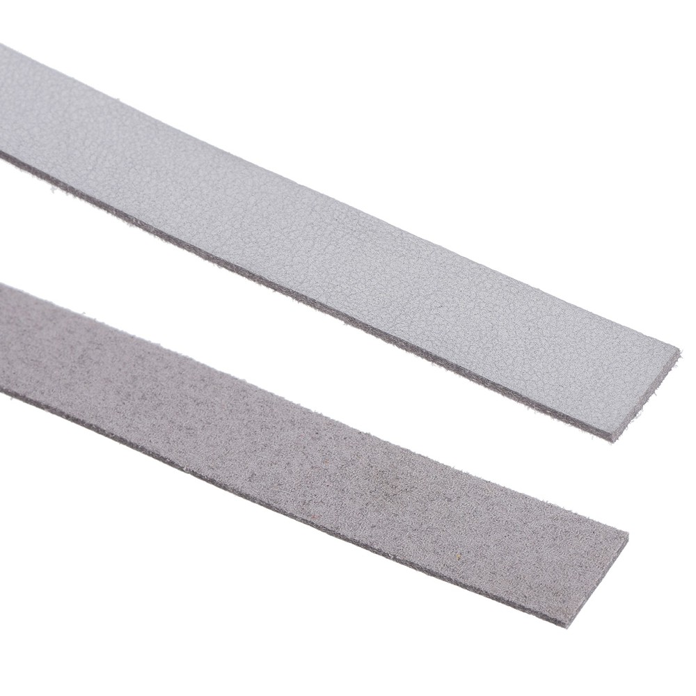 Leather Straps Strip Belt 1.2cm(0.5" Width) Leather Strips Silver