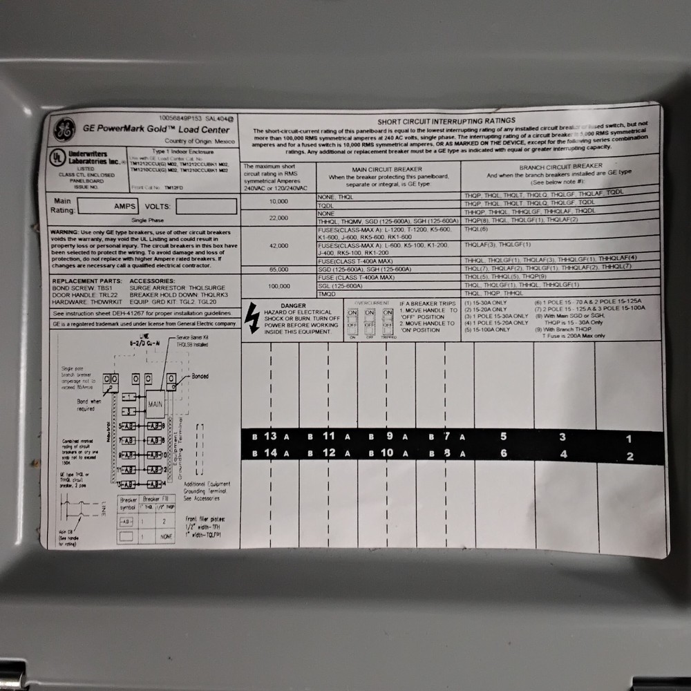 GENERAL ELECTRIC TM12FD PANEL COVER ($50 OBO)