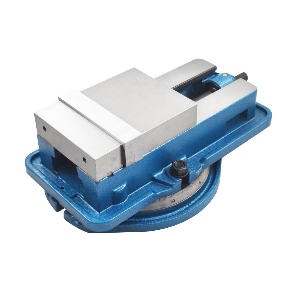 6" Lock Vice Lockdown Milling Machine Vise Bench Vise With 360° Swiveling Base