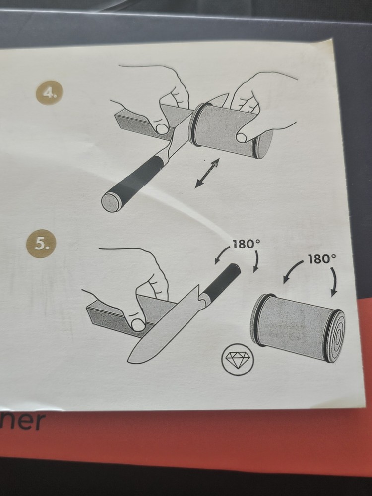 Genuine Hatori Diamond Rolling Knife Sharpener Professional Grade Sharpness NEW