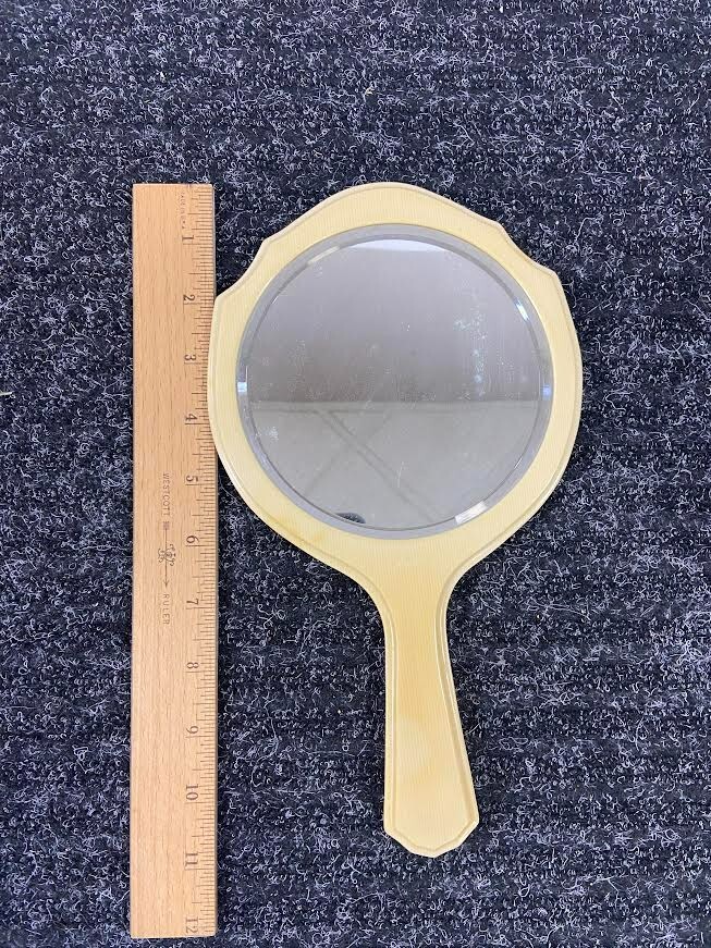 Vintage Art Deco Handheld Mirror
