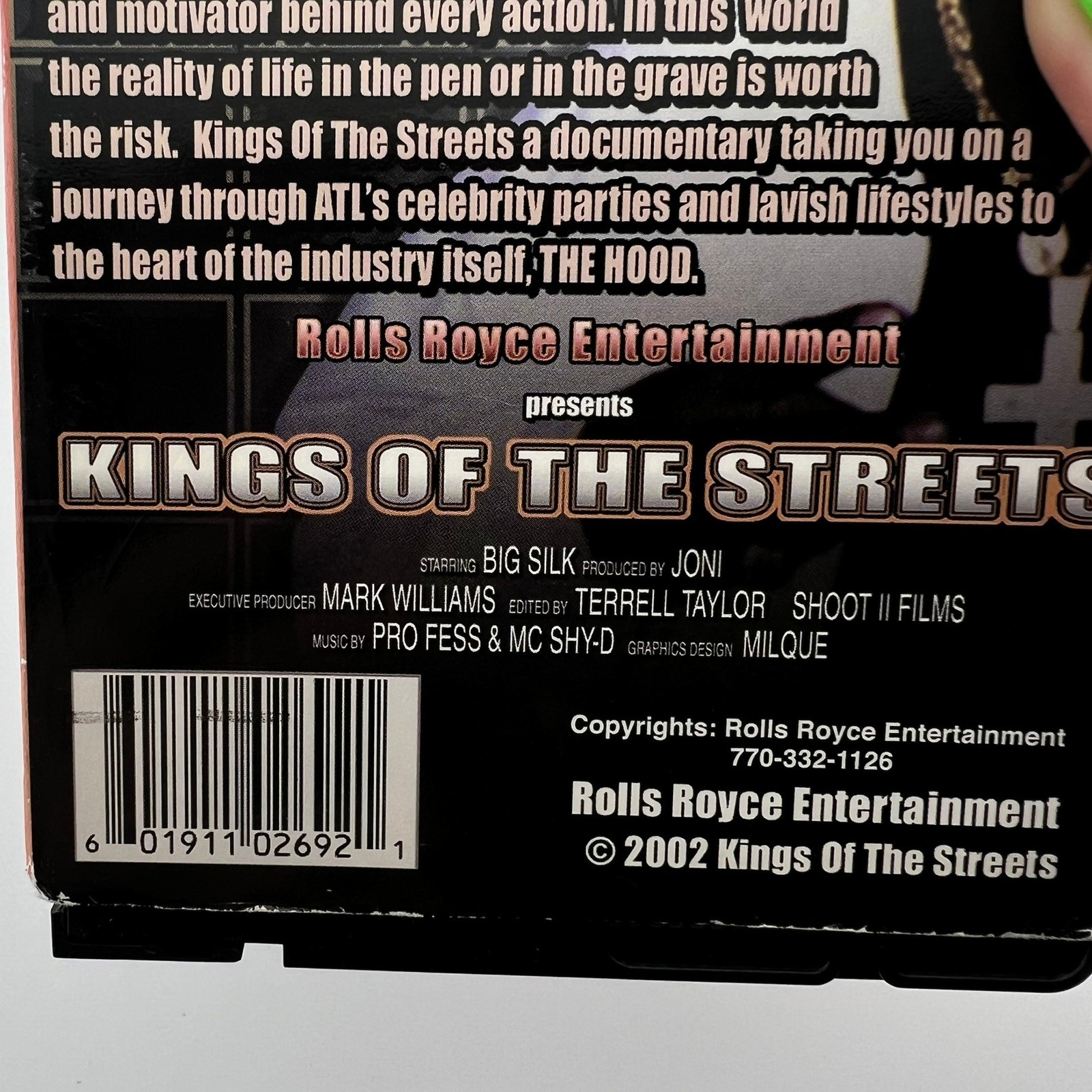 Kings of the Streets VHS 2002 Big Silk Autographed Hip Hop Documentary