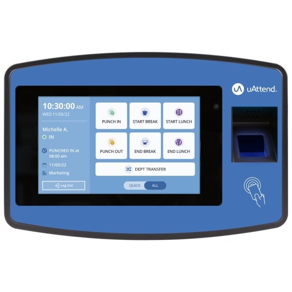Processing Point, Inc 2500 Biometric Fingerprint Touch Tablet Time Clock System,