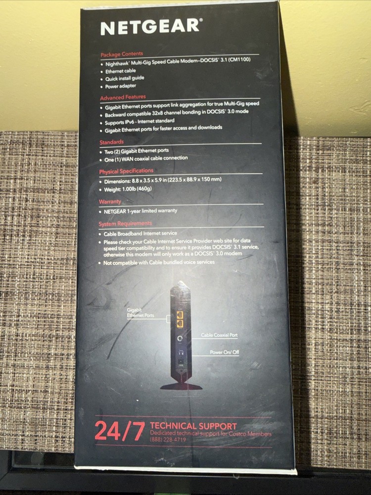 NETGEAR Nighthawk CM1100 Cable Modem