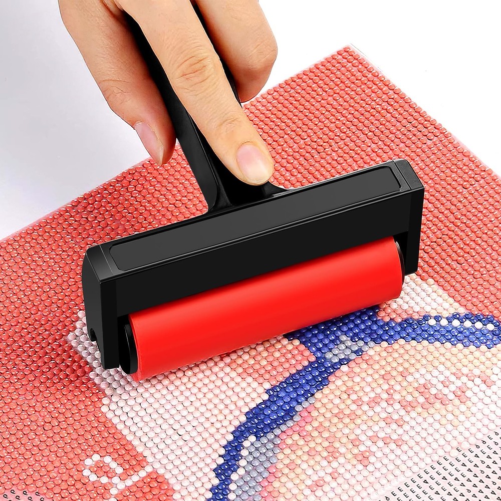 10 PCS Red Mini Printmaking Brayer Hard Rubber Applicator Craft Roller Tools