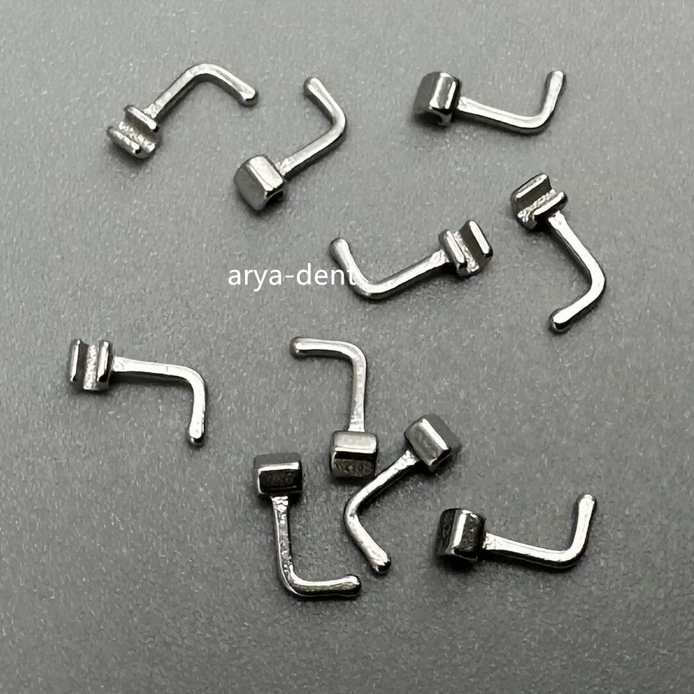 10pcs/pack Dental Orthodontic 90degrees Crimpable Hooks Right/Left Bending Hook