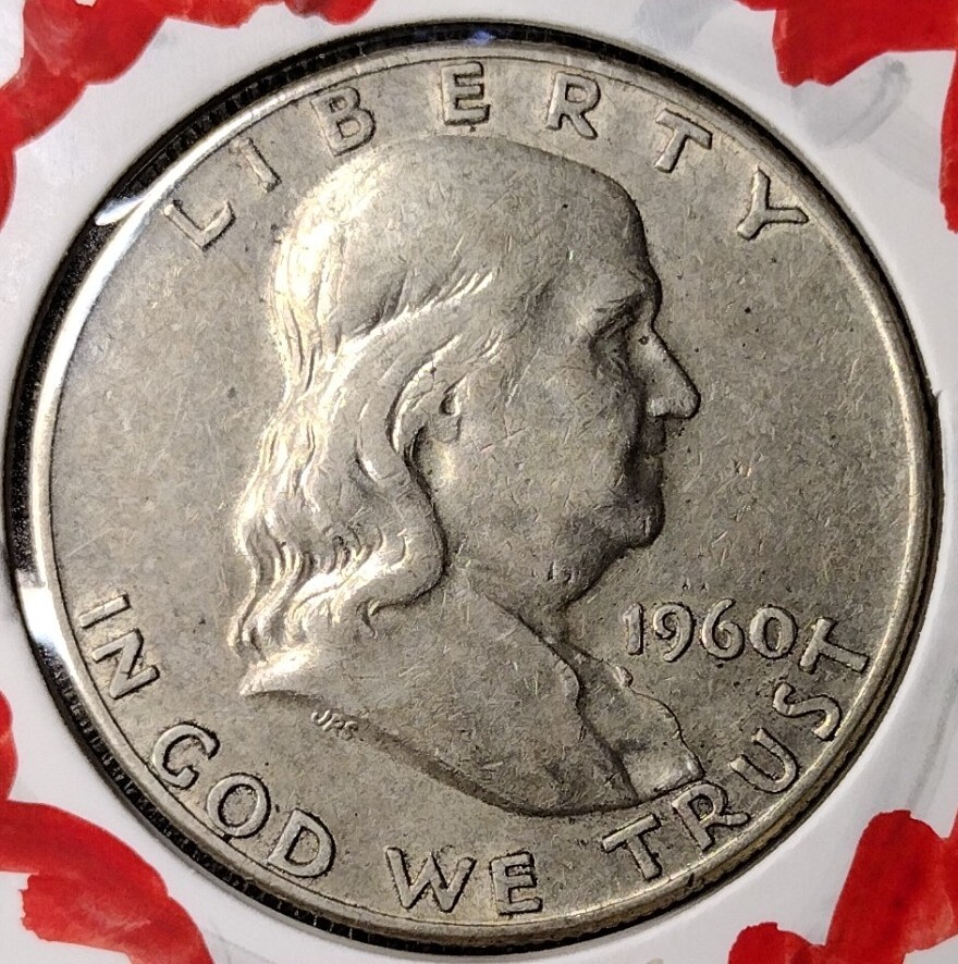 1960 FRANKLIN SILVER HALF DOLLAR FBL DDR UNCIRCULATED