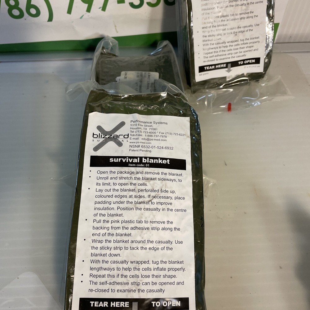 Survival Blanket and Tactical Suction Easy