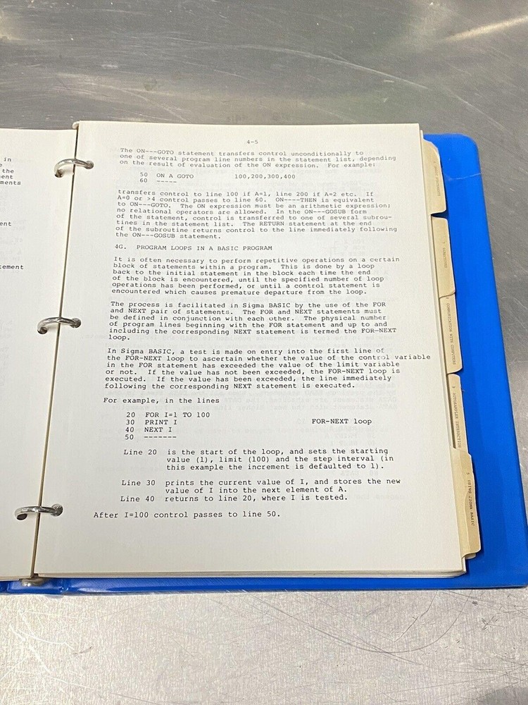 Perkin Elmer PE Basic Language 3 Sigma 15 & Sigma 115 - Users Guide / Manual