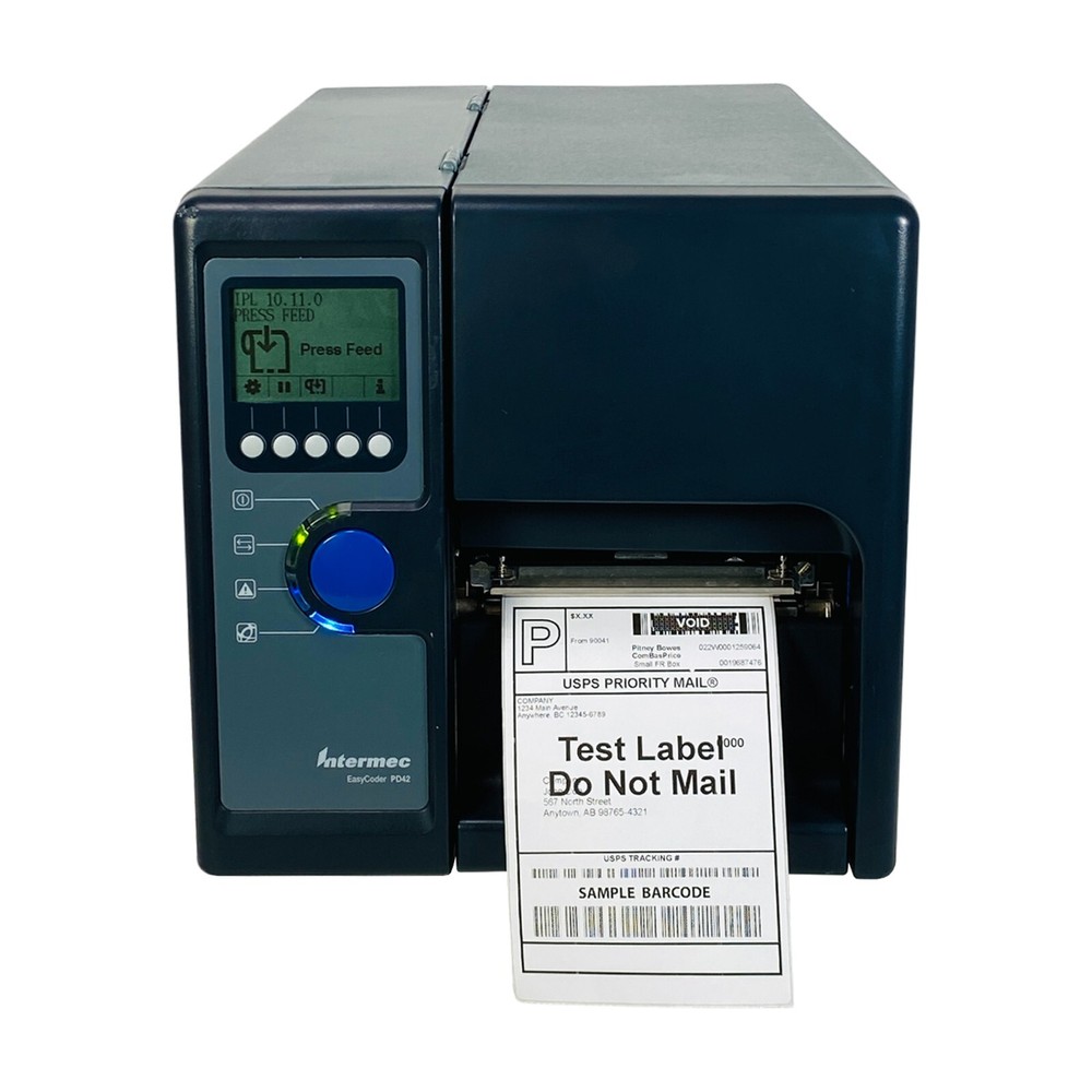 TESTED Intermec EasyCoder PD42 Thermal Transfer Label Printer USB LAN Serial