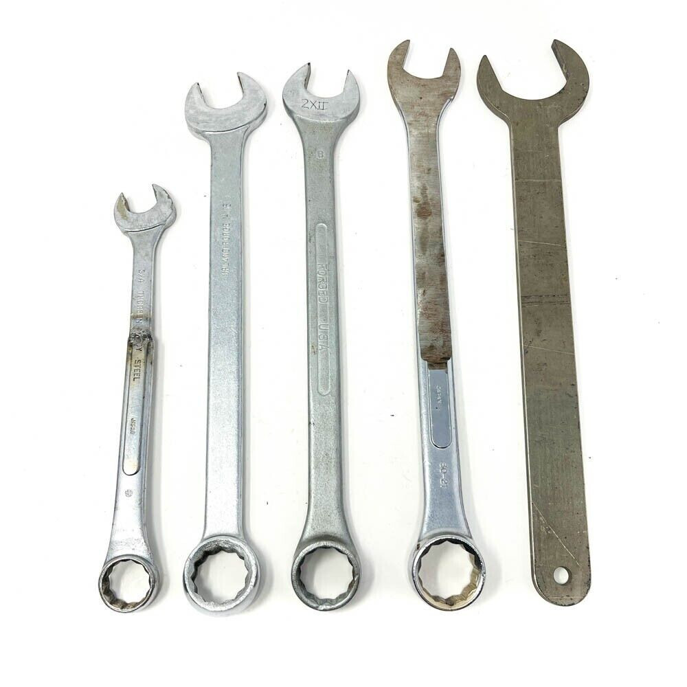 5 Pcs Thorsen, Barcalo, Upland Forge and Assorted Combination Wrench Set