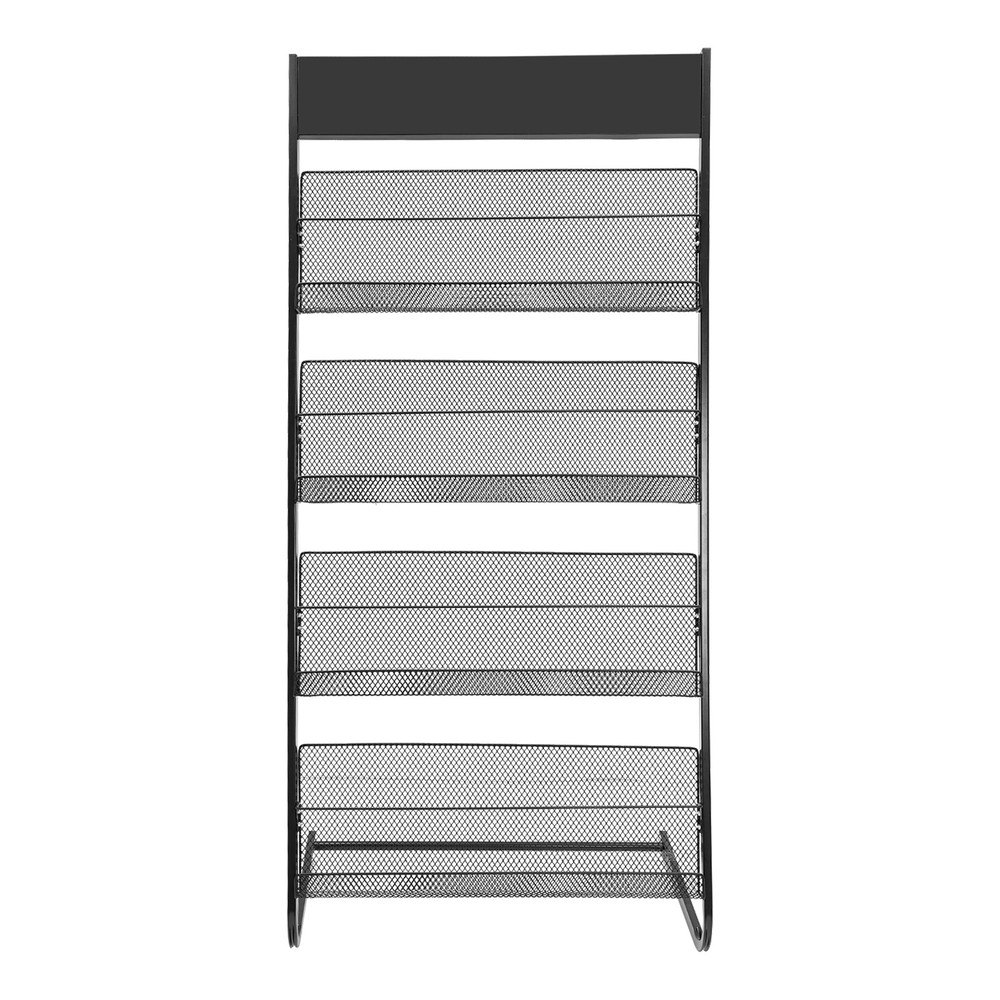 4-Layer Standing Magazine Rack Business Office Comic Display Organizer Stand New