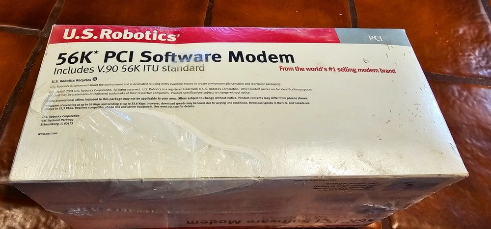 U.S. Robotics 56k PCI Software Modem New Sealed