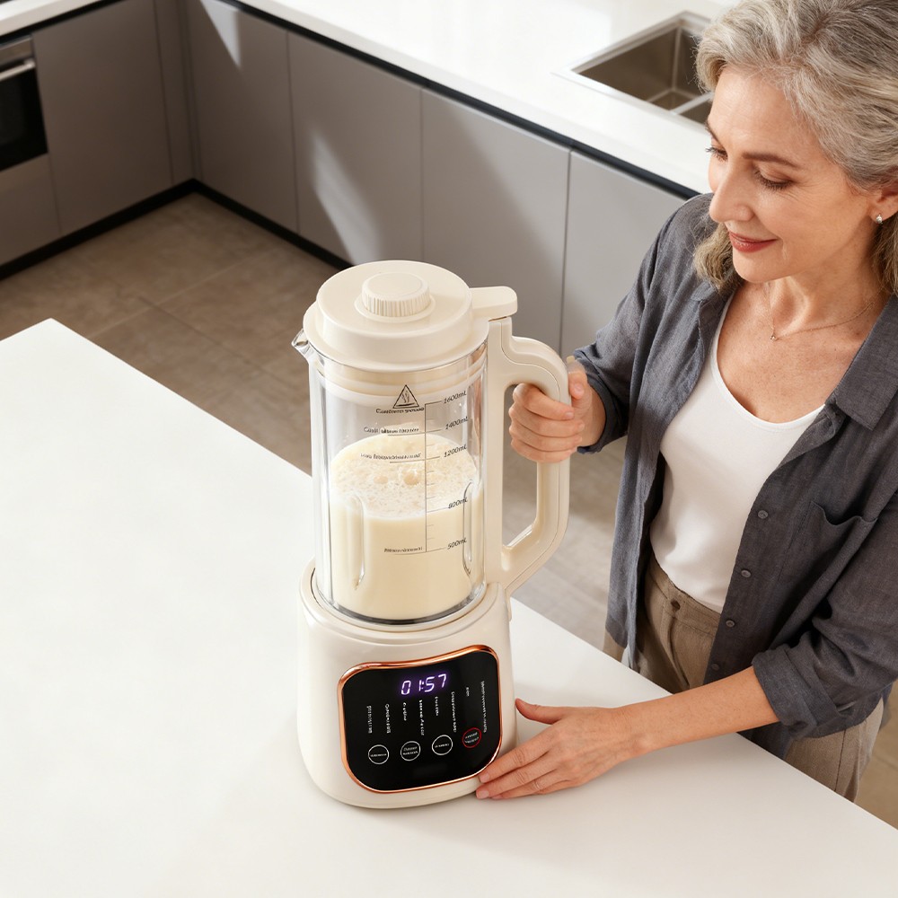 54oz Nut Milk Maker Machine, 10in1 Automatic Plant Based Milk Maker 6H Keep Warm