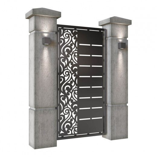 Gorgeous Custom Handcrafted Metal Entry Gate