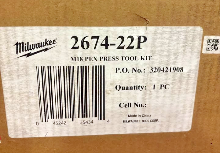 Milwaukee Cordless Press Tool Kit M18 PEX