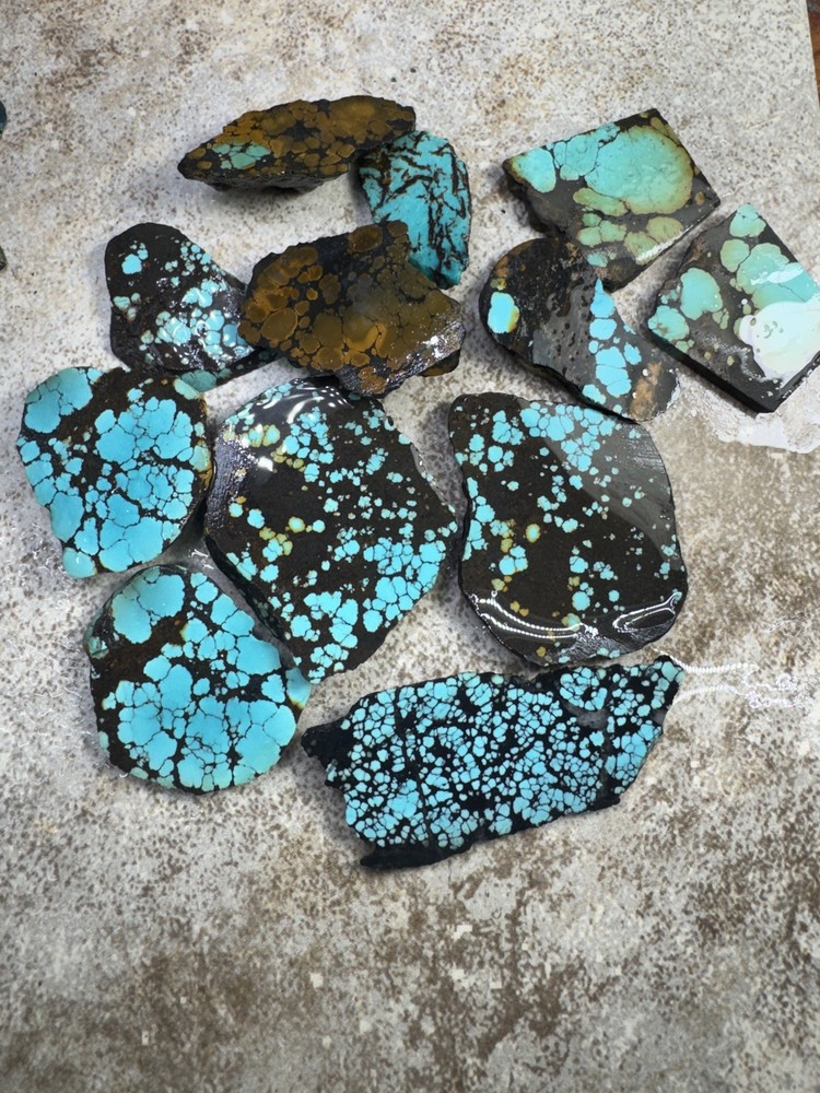 Hubei turquoise stabilized mixed slabs