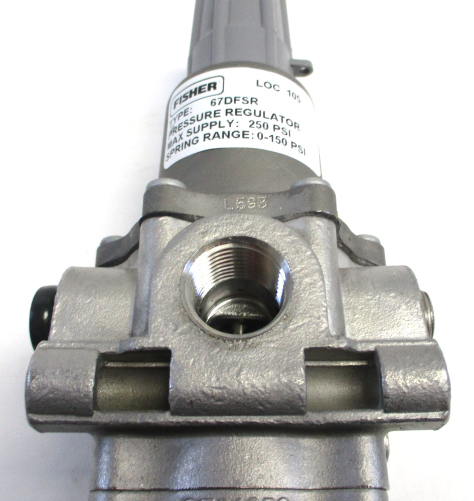 FISHER REGULATOR, 67DFSR, 1/2" FNPT SST, MAX: 250-PSI , SURPLUS