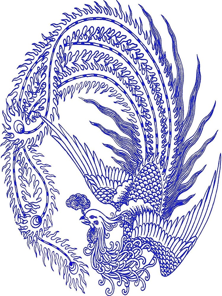 Chinese Patterns bird phoenix Tile Mural Kitchen Wall Backsplash Marble Ceramic