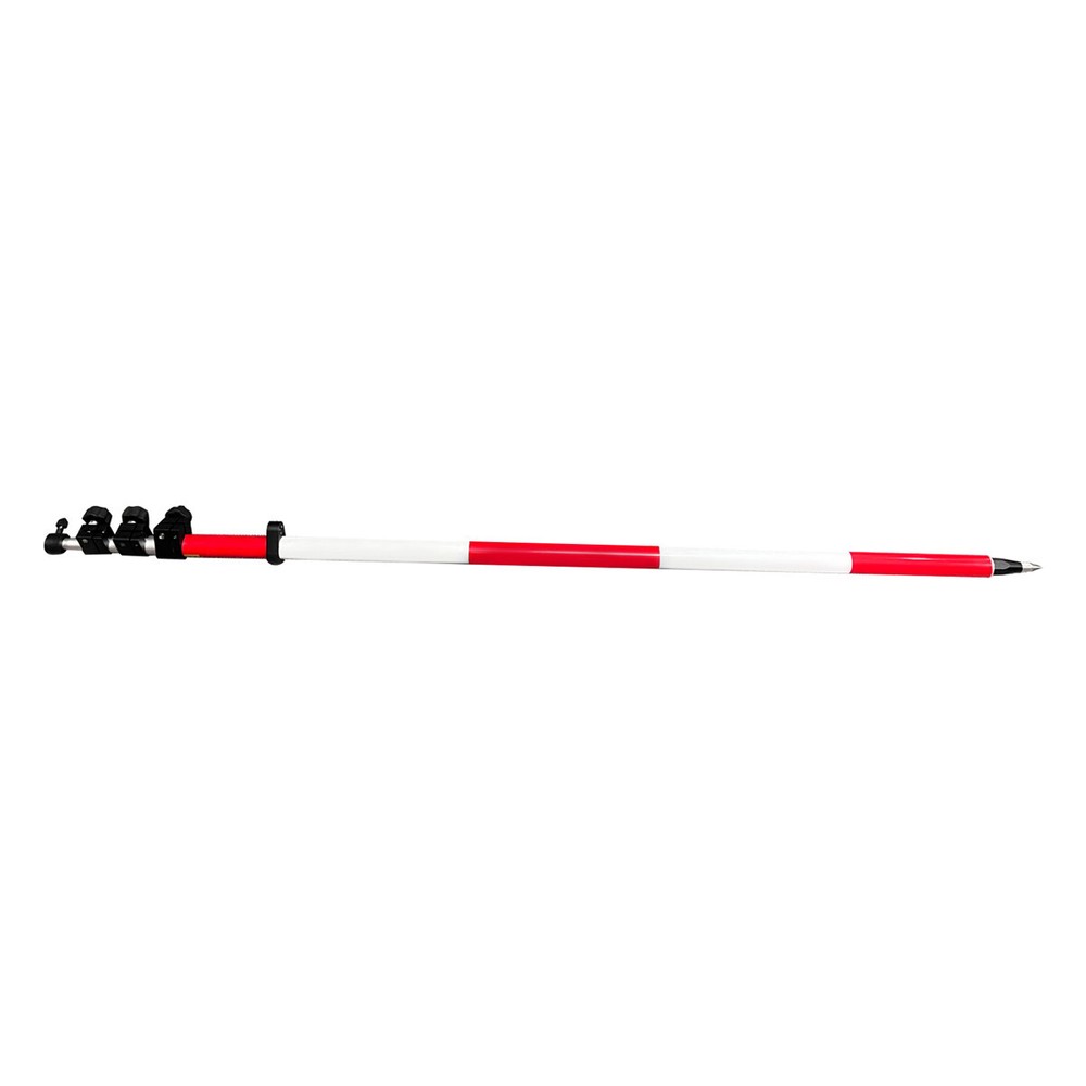 2PCS 5.2M Telescopic Surveying Pole/Precise Tip Stretch For total Station