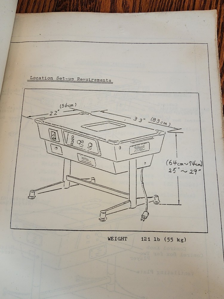 Irems Play Table Manual Arcade Cocktail Original