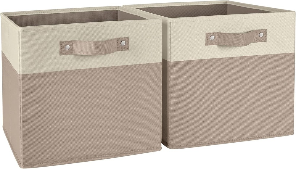 RiverRidge Kids storage bins - 10.5 Cube Storage Organizer One Size, Taupe