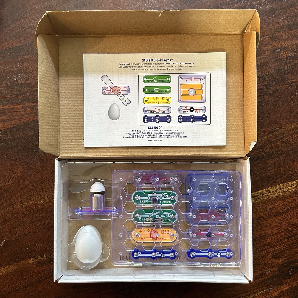 Elenco Snap Circuits Beginner Electricity Learning Kit - SCB20