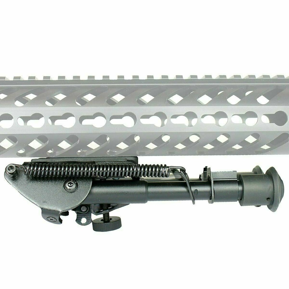 6" to 9" Adjustable Spring Return Hunting Rifle Bipod w/ KeyMod Adapter