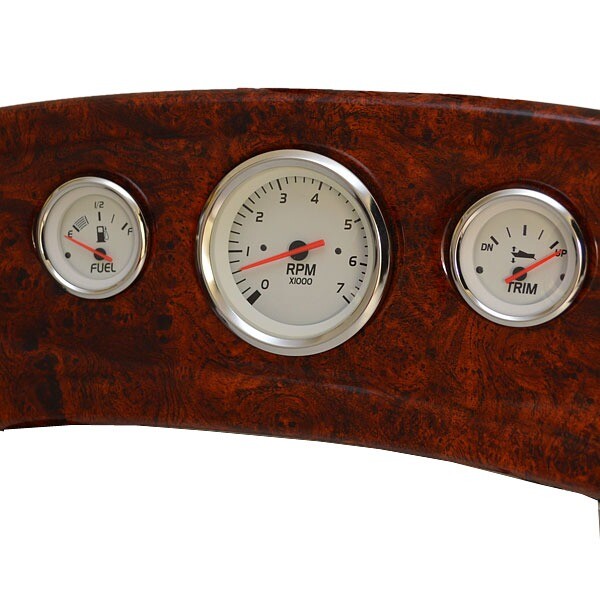 Sun Tracker Boat Gauge Switch Dash Panel Woodgrain 166419
