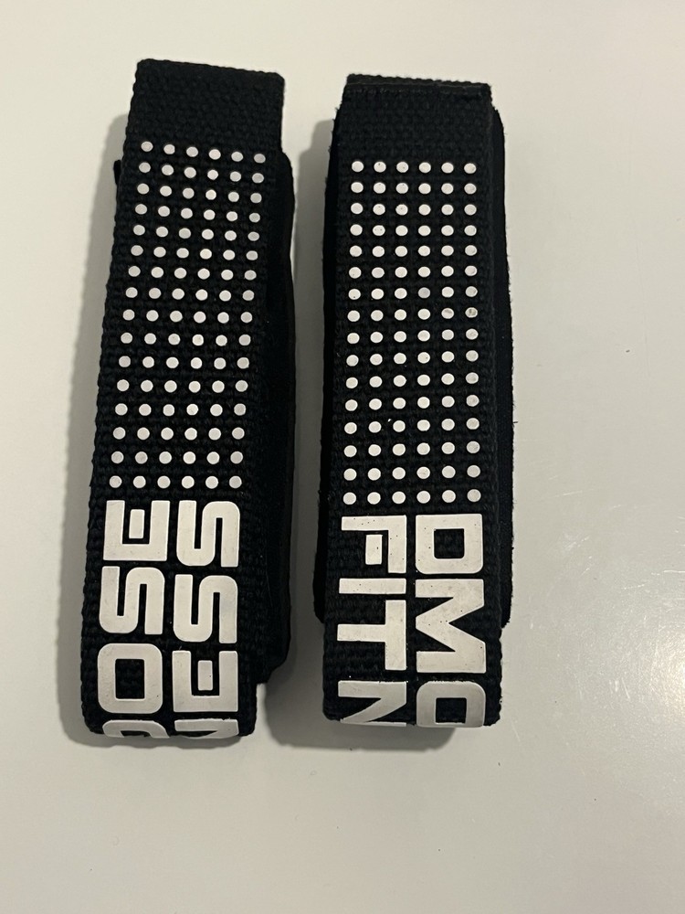 DMoose Powerlifting Straps Weight Lifting Straps Black