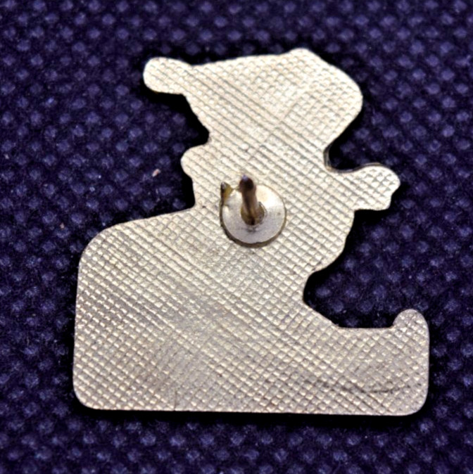 Happy Freestyler Skiing Turtle Ski Lapel Pin