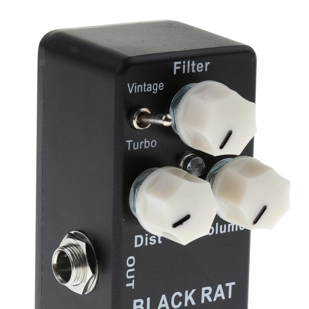 Black Rat Distortion Guitar Effect Pedal True