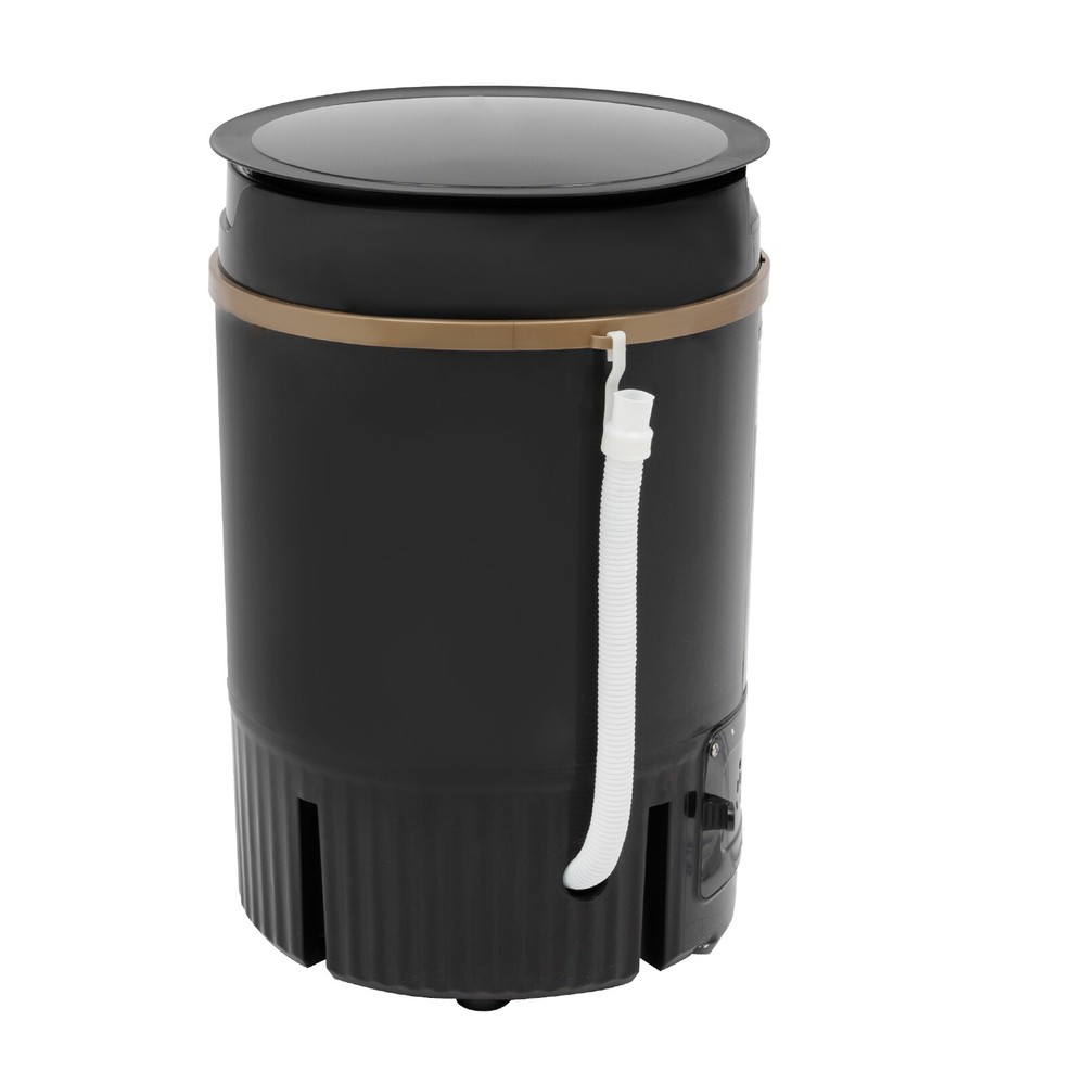 Mini Washing Machine Washer with Drainage Basket Multi-Functional Black Portable