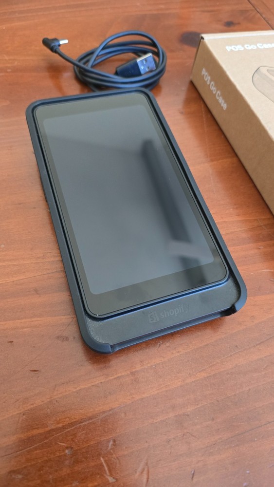 Shopify POS Go Terminal S2001 Card Reader, Case, & Barcode Scanner - Working