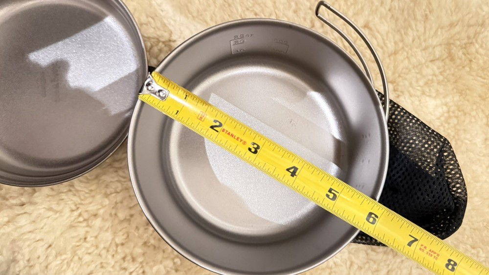 Snow Peak Backpacking Camping Titanium Cookset