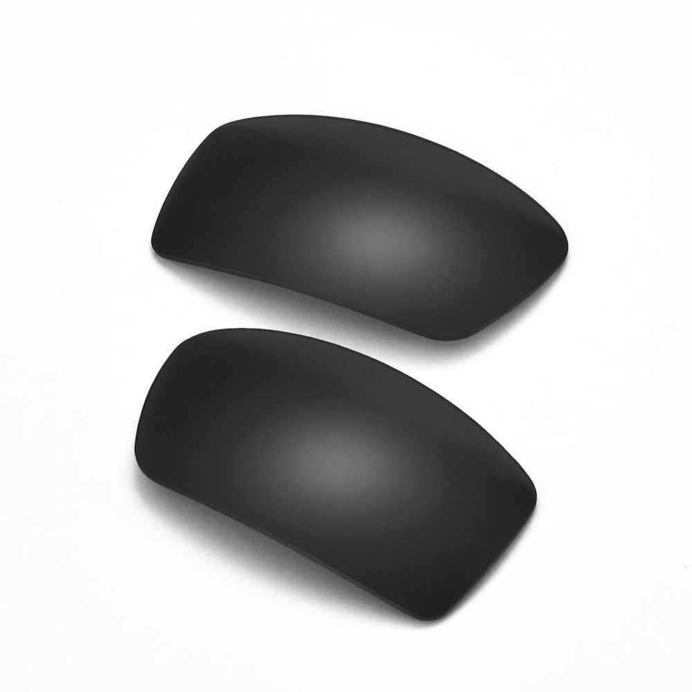 Walleva Mr.Shield Polarized Black Replacement Lenses for Oakley Flak Jacket XLJ