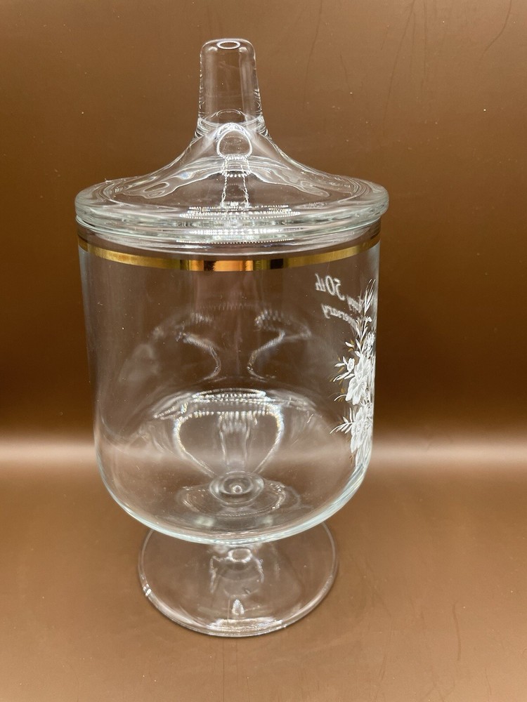 Fenton 50th Anniversary Lidded Pedestal Jar