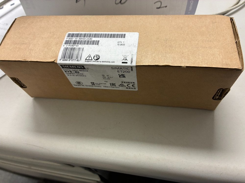 SIEMENS 6ES7141-6BH00-0AB0, SIMATIC DP DIGITAL INPUT MODULE, NEW SEALED #342928