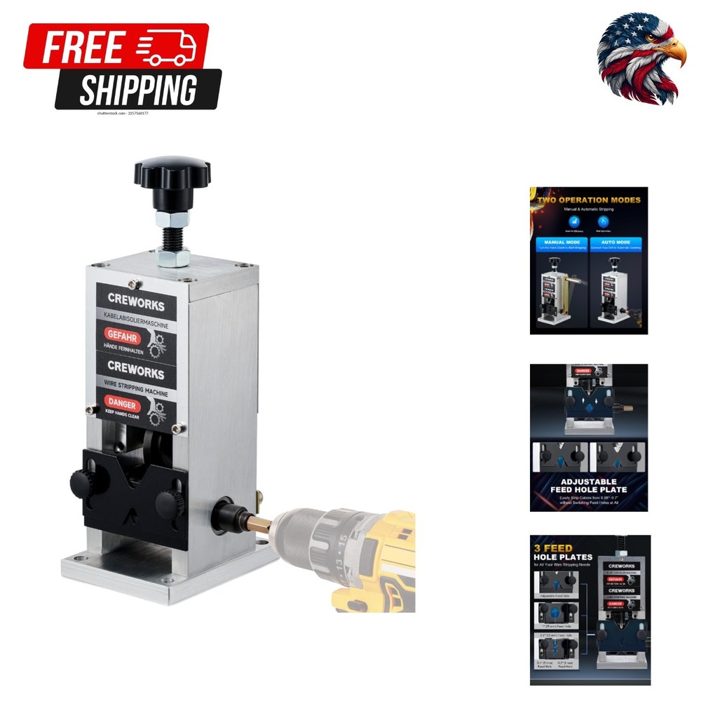 Adjustable Manual Wire Stripping Machine – Copper & Scrap Wire Friendly