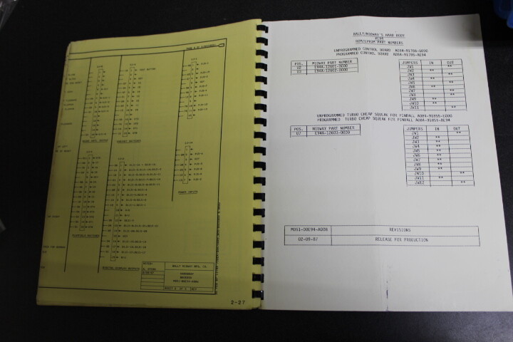 Bally HARDBODY Pinball Machine Operations Manual Used