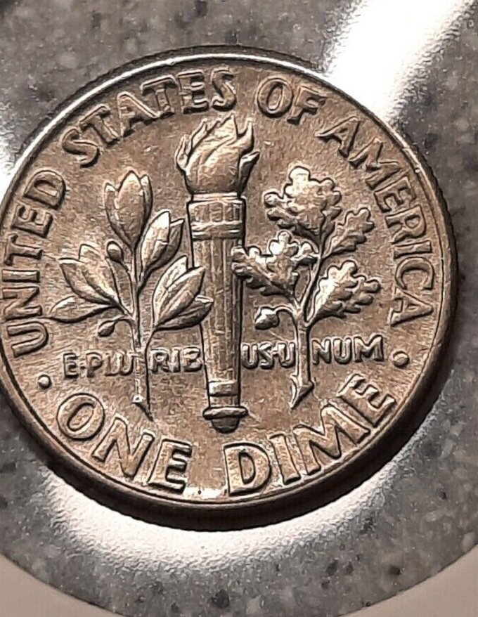 1993 P Roosevelt Dime Reverse Die Crack ERROR