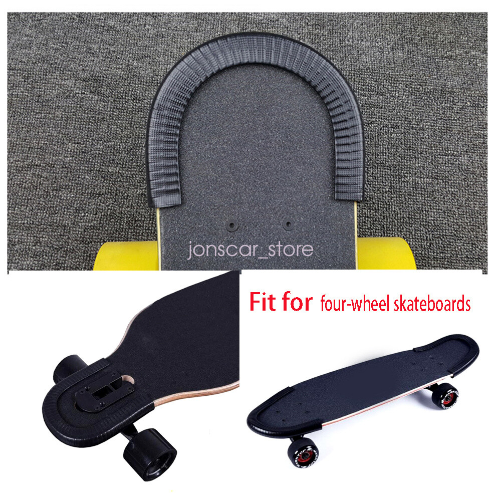 2Pc Skateboard Longboard Double Rocker Deck Guards Protector Strip Cover