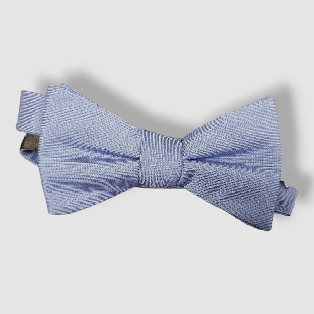 Tommy Hilfiger Men's Blue Solid Silk Bow Tie