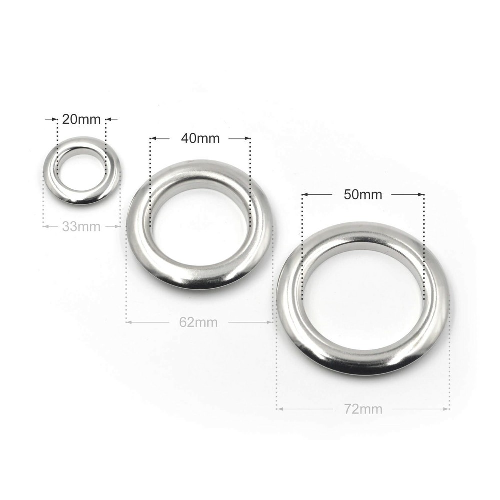 Solid Brass Eyelets Grommet with Washer for Curtain Leather Craft Bag