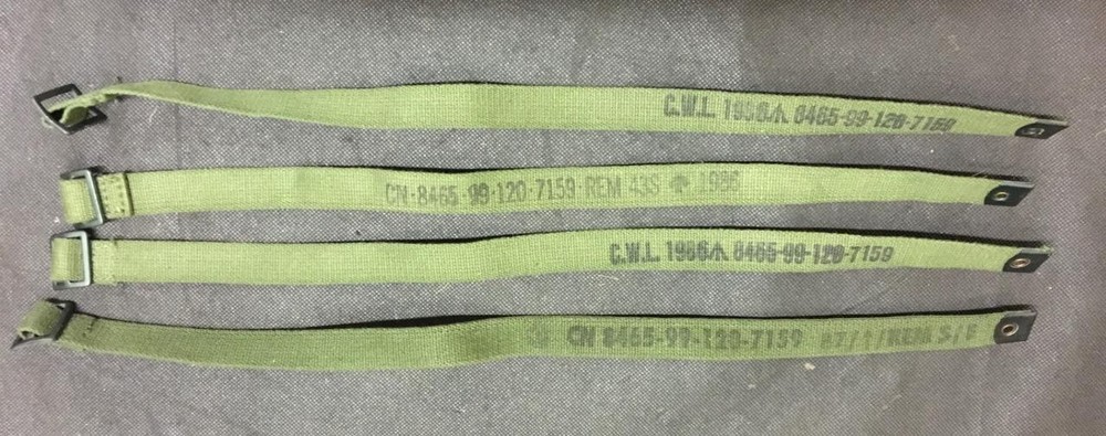 x 4 Original British Army 1958 Pattern Utility Straps Green - Unissued Stock