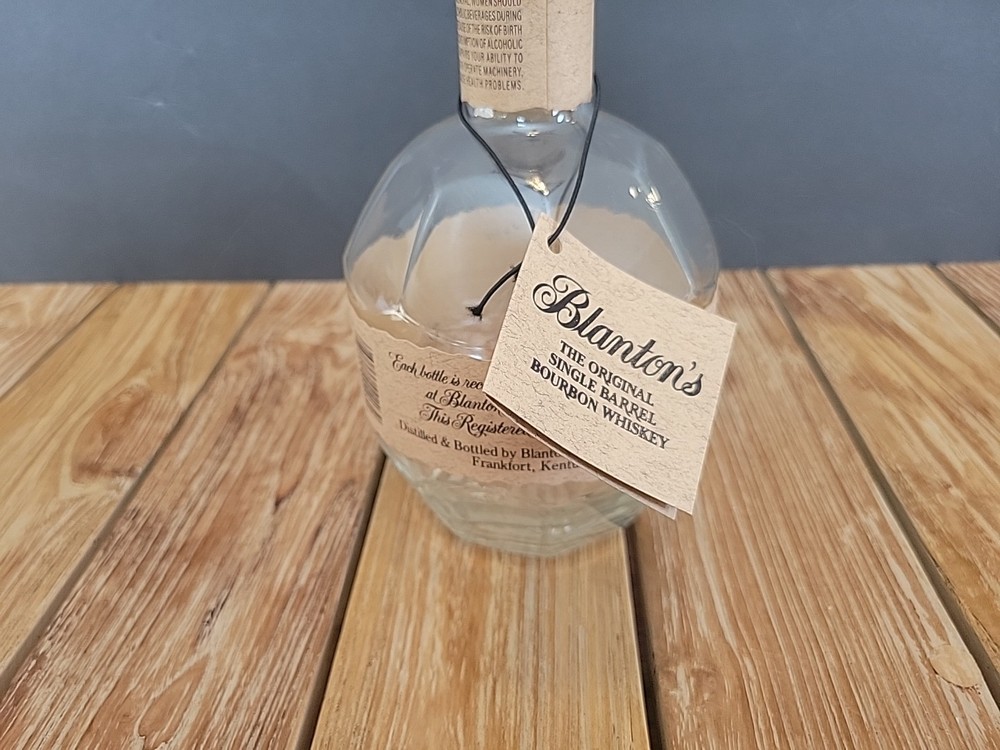 Blanton's Bourbon Bottle Letter L Empty 750ml with Cork