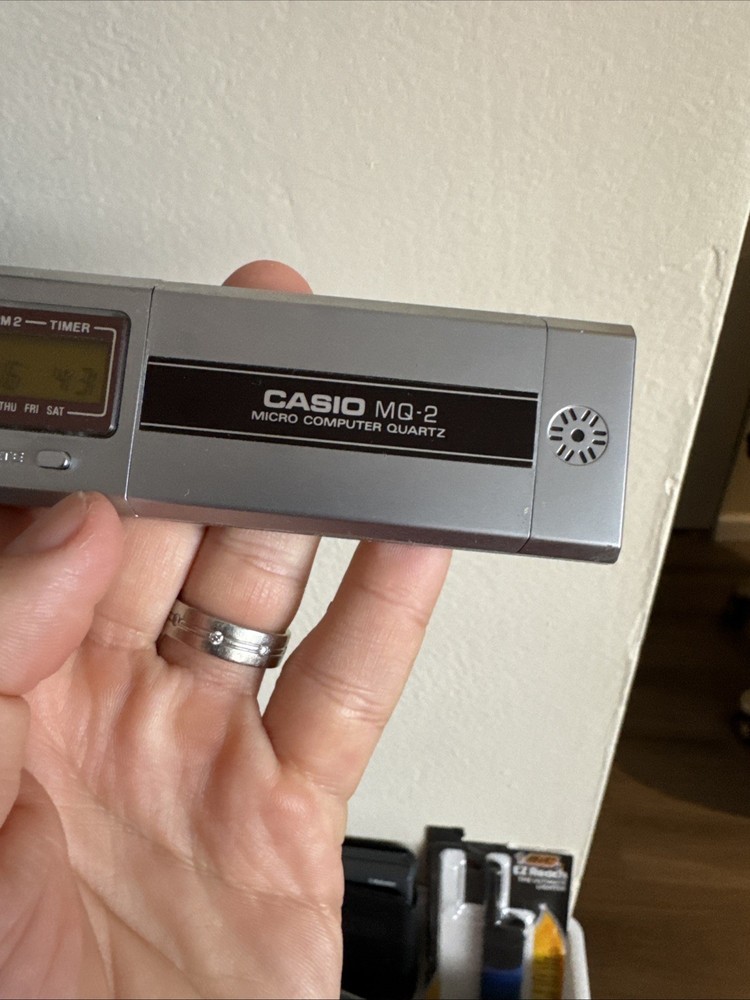 Vintage Casio MQ-2 Micro Computer & Calculator Quartz Alarm Clock