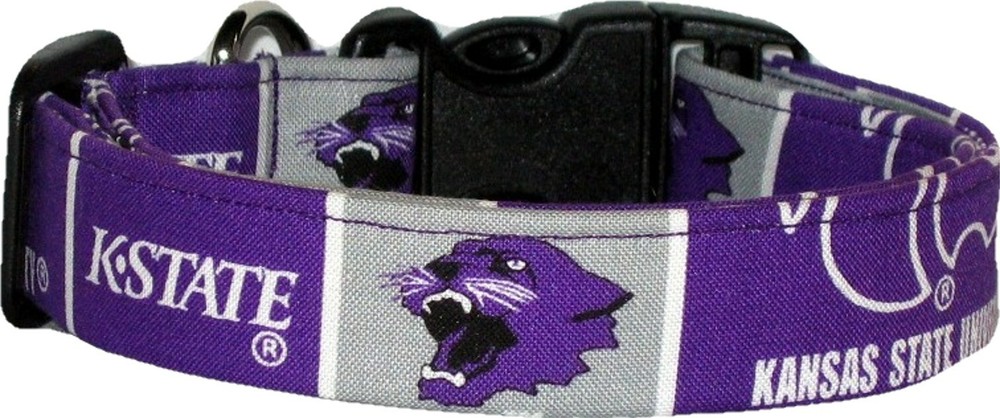 Kansas State University Blocks Handmade Dog Collar