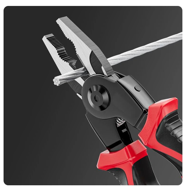 5 IN 1 Plier Set with 5 Interchangeable Tool Heads Wire Stripper Crimping Plier